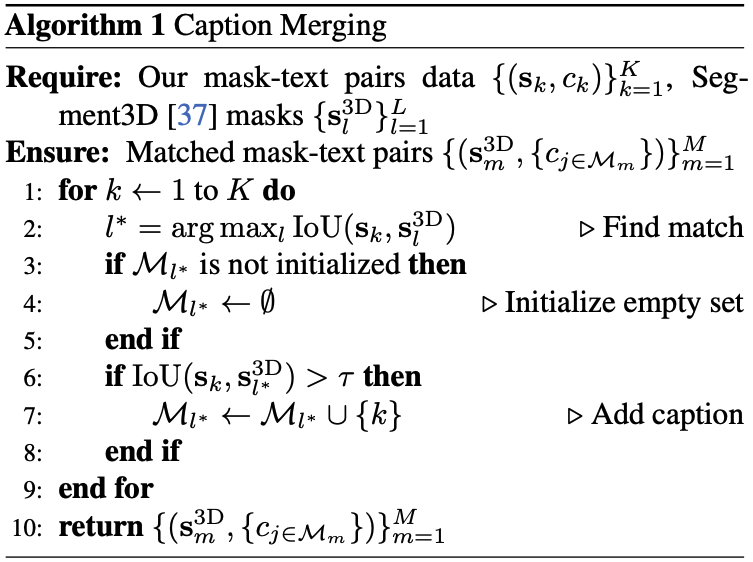 Caption Merging Algorithm